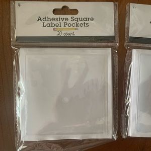 Target 🎯 Dollarspot Adhesive Clear Label Pockets